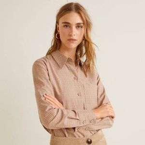 Mango checked shirt new with tag